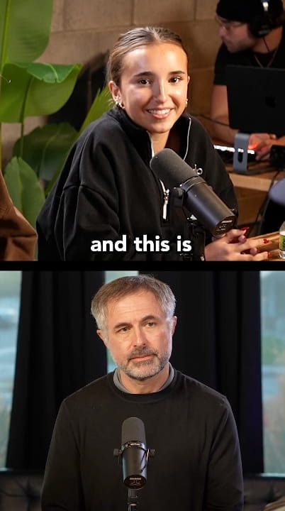 Dr. Boulton and student Leyla in a podcast