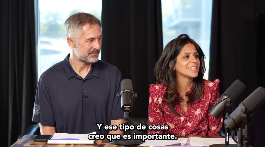 Dr. Boulton and Mrs. Hemmerling in his podcast