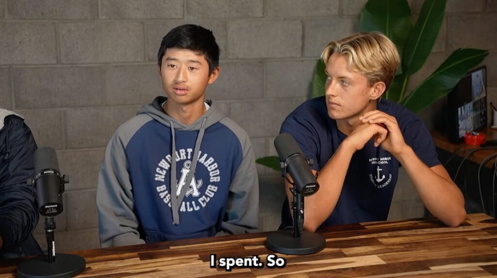 James and TP in Dr. Boulton's podcast