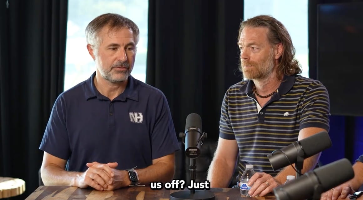 Dr. Boulton and Mr. Armstrong in his podcast