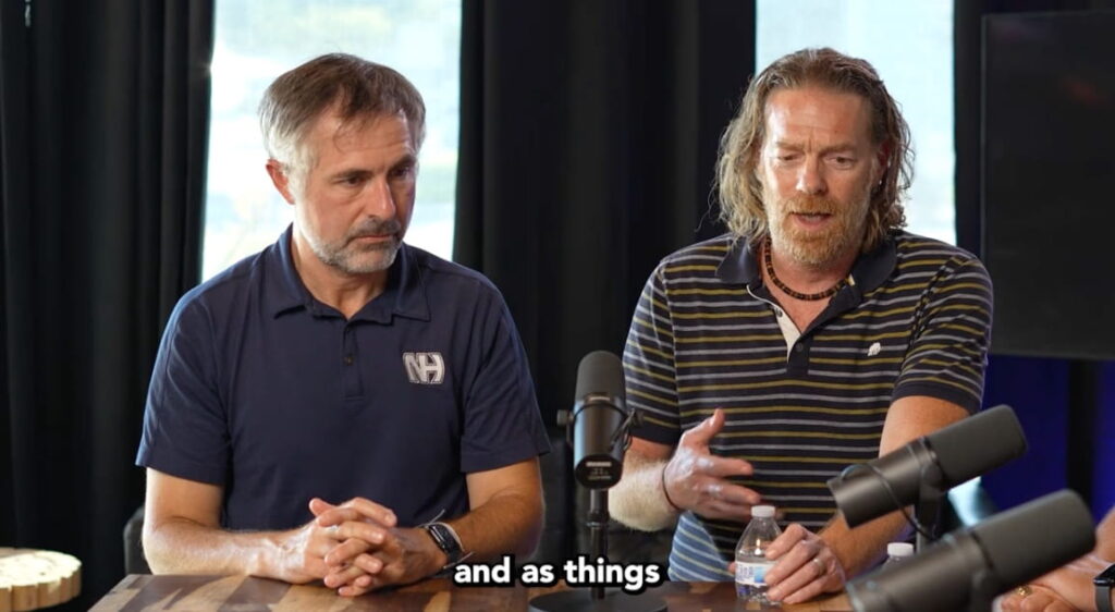 Dr. Boulton and Mr. Armstrong in his podcast