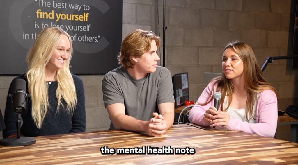 Zooey, Henry and Gigi join Principal Boulton for a podcast