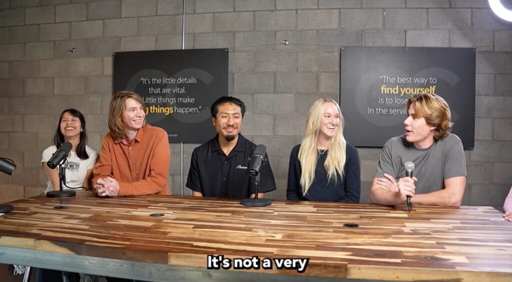 Gizelle, Tino, Jeremy, Zooey, Henry and Gigi join Principal Boulton for a podcast